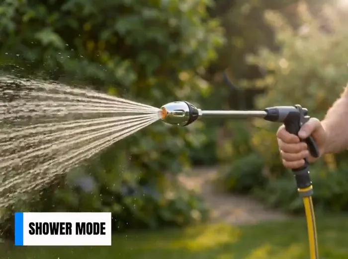 Step 1 attach Power Blast Plus nozzle directly to standard outdoor garden hose connection