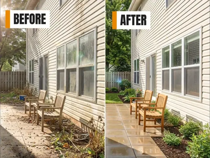 Step 3 watch dirt mud and grime rinse away instantly leaving sparkling clean surface